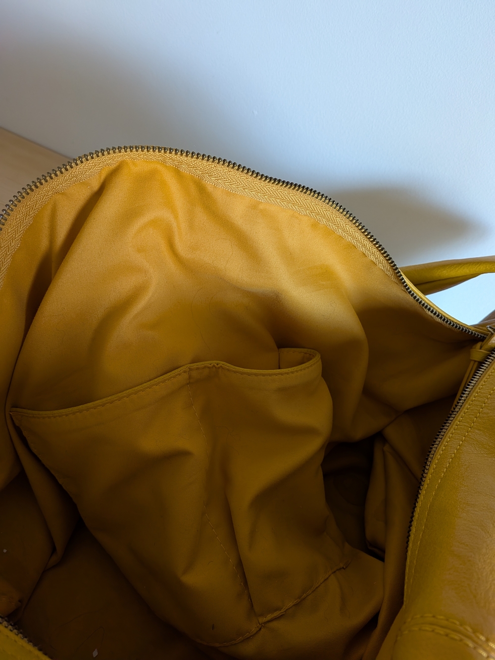 Women’s Yellow Free People Faux Leather Hobo Shoulder Bag - Picture 4 of 4